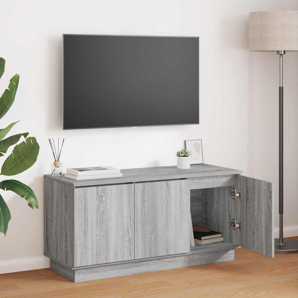 vidaXL Meuble TV Gris Sonoma 100 x 38 x 49 cm Bois d'ingénierie