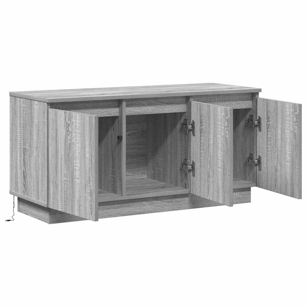 vidaXL Meuble TV Gris Sonoma 100 x 38 x 49 cm Bois d'ingénierie - Image 5