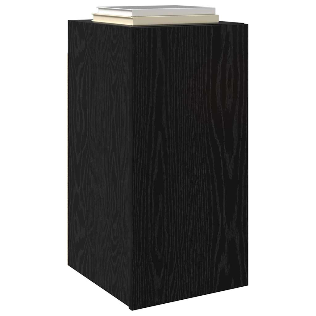 vidaXL Meuble TV mural Chêne noir 30,5 x 30 x 60 cm Bois d'ingénierie - Image 3
