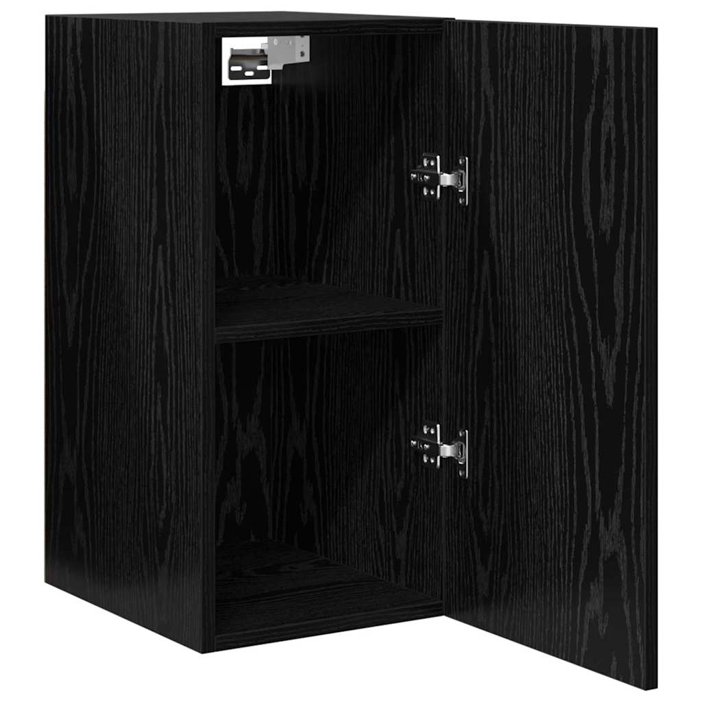 vidaXL Meuble TV mural Chêne noir 30,5 x 30 x 60 cm Bois d'ingénierie - Image 6
