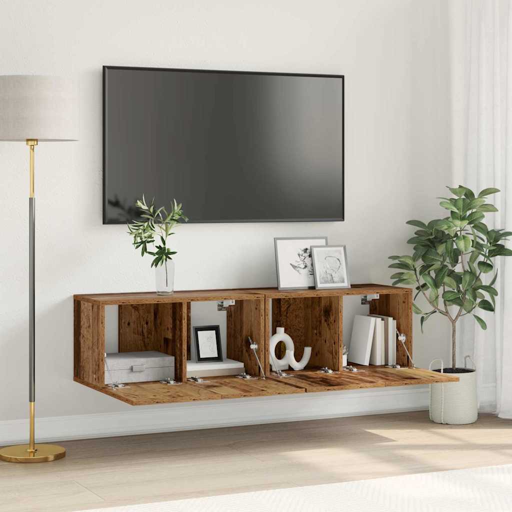 vidaXL Ensemble meuble TV 2 pcs Multicolore 60 x 30 x 30 cm