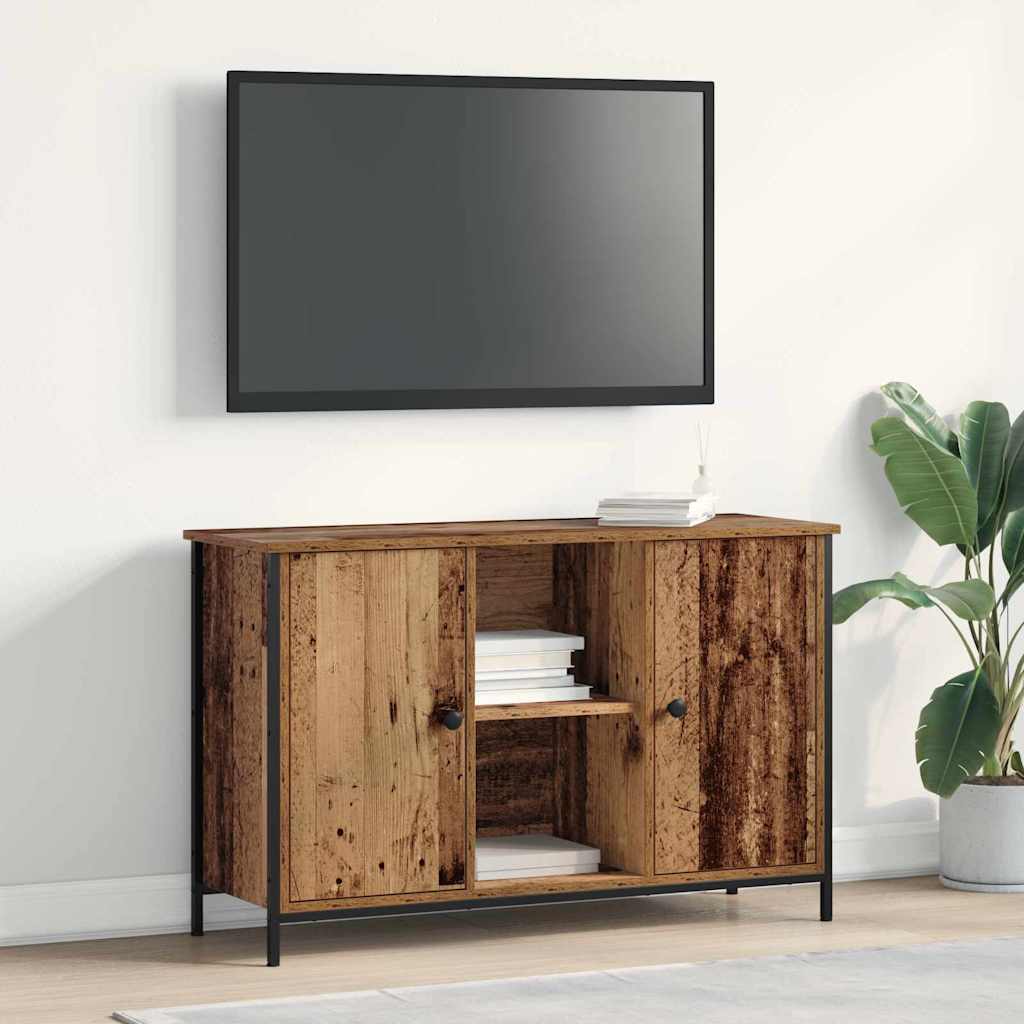 vidaXL Ensemble meuble TV Montage mural Bois Ancien 101 x 35 x 65 cm