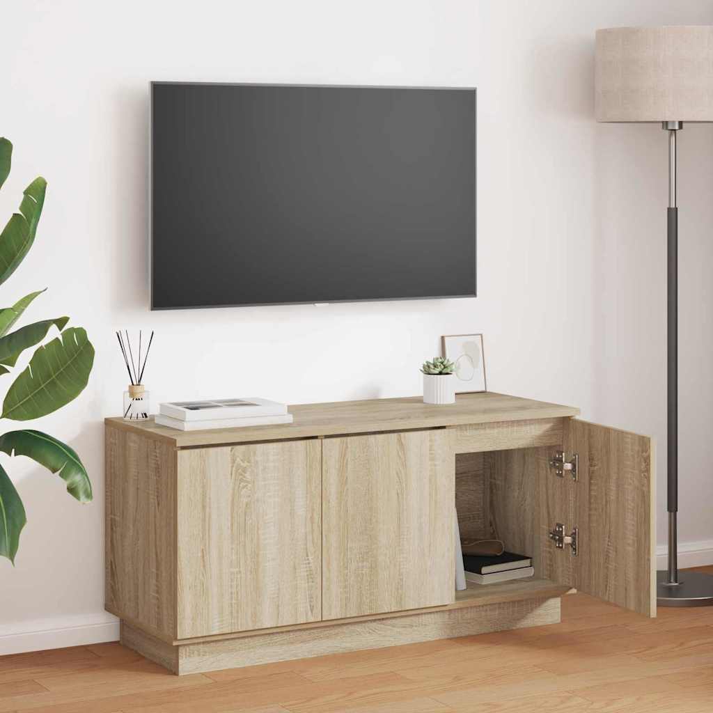 vidaXL Meuble TV Chêne Sonoma 100 x 38 x 49 cm Bois d'ingénierie