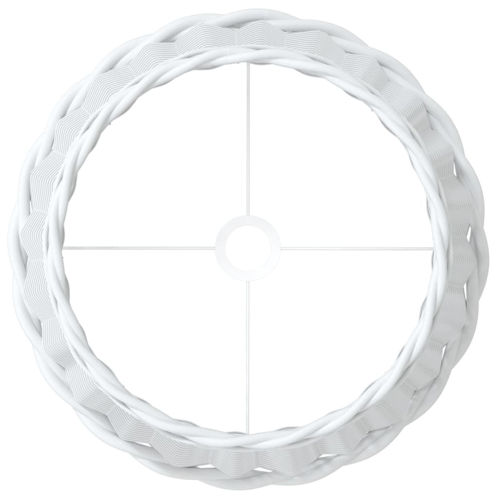 vidaXL Abat-jour blanc Ø45x28 cm osier - Image 5
