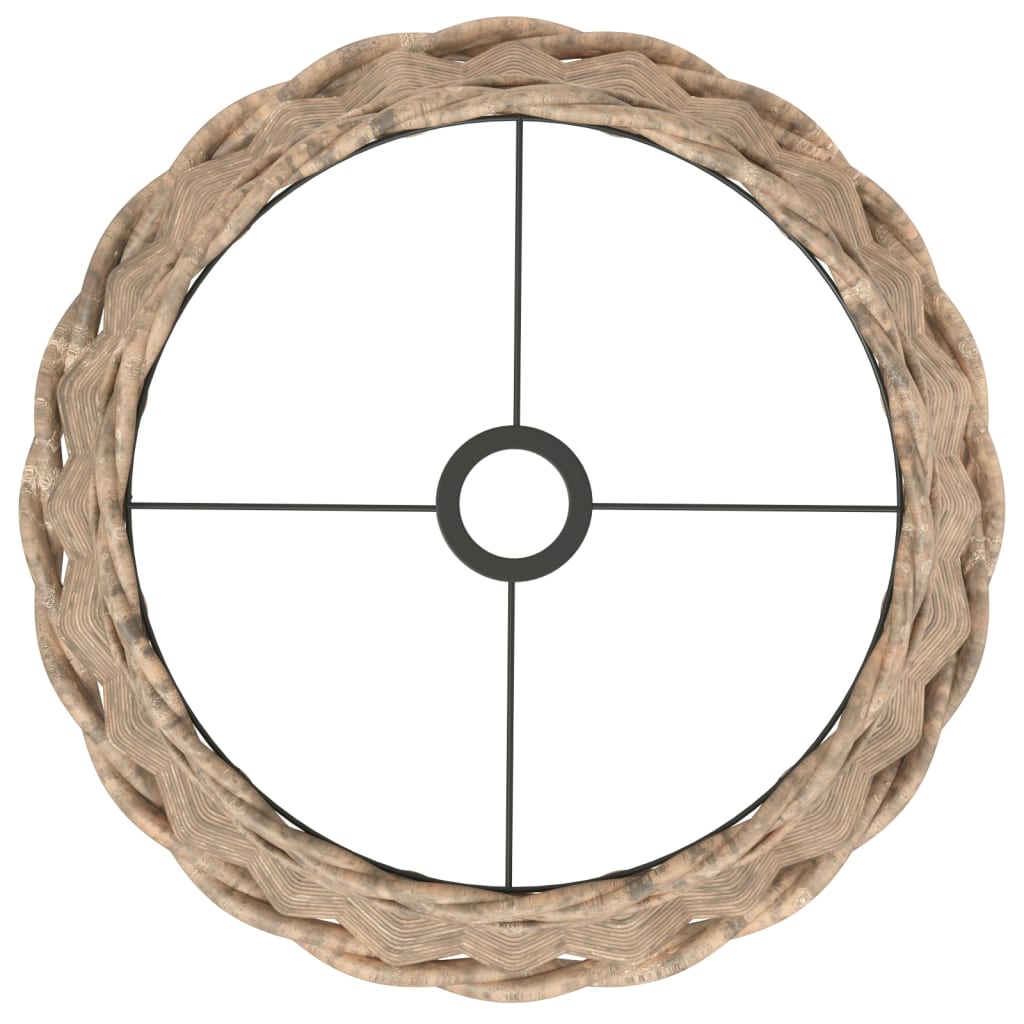 vidaXL Abat-jour de plafonnier marron Ø40x26 cm osier - Image 5