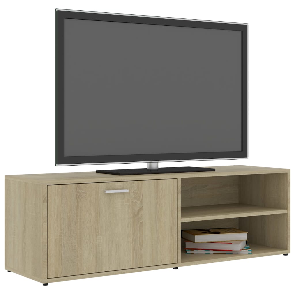 vidaXL Meuble TV Chêne sonoma 120x34x37 cm Bois d’ingénierie - Image 4