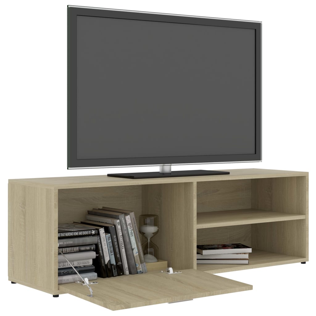 vidaXL Meuble TV Chêne sonoma 120x34x37 cm Bois d’ingénierie - Image 6