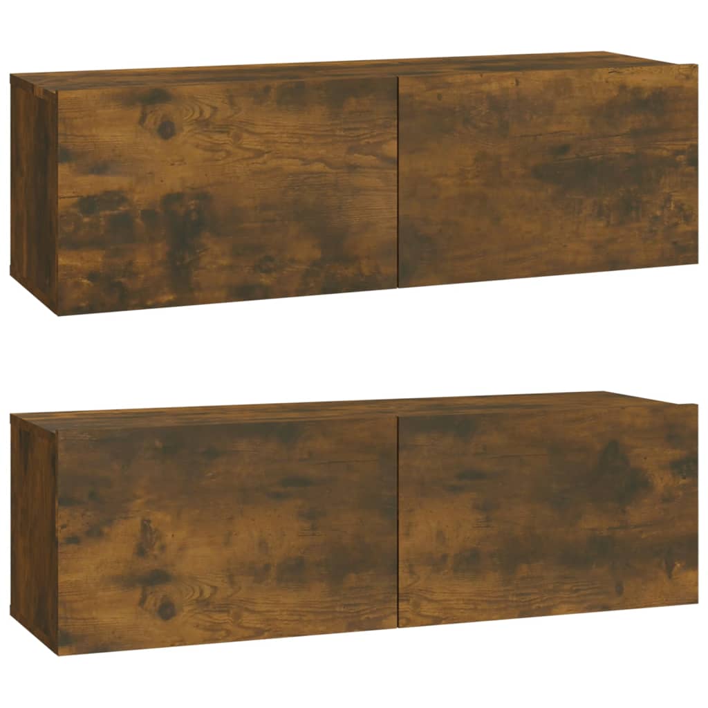 vidaXL Ensemble de meubles TV 6 pcs Chêne fumé Bois d'ingénierie - Image 4