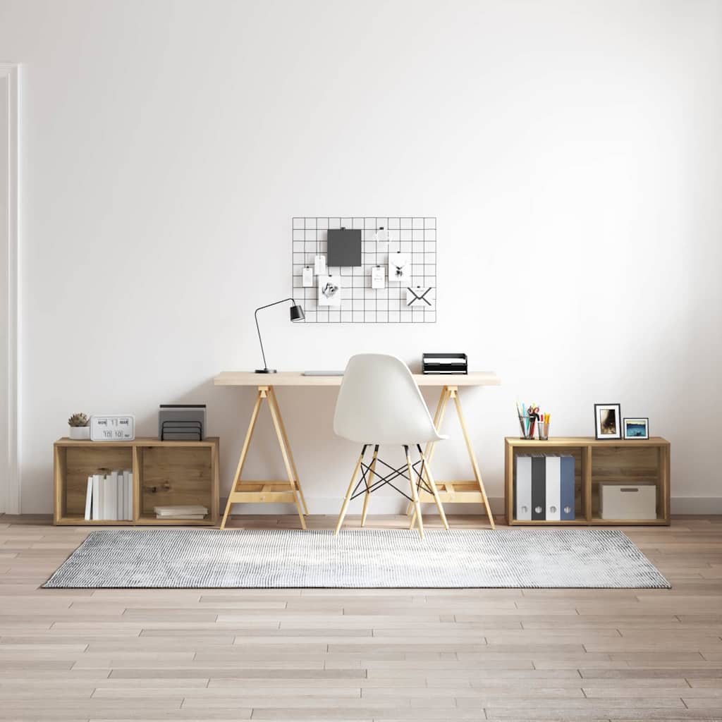vidaXL Ensemble meuble TV 2 pcs Chêne artisanal 72 x 35 x 36,5 cm