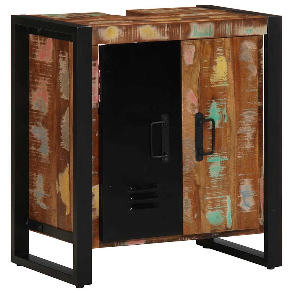 vidaXL Ensemble de mobilier de salle de bain 4 pcs Bois Recyclé Solide - Image 4