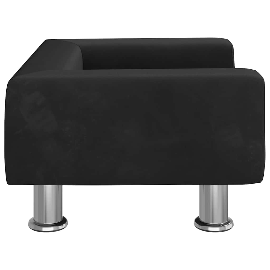 vidaXL Lit pour chien noir 50x40x26,5 cm velours - Image 4