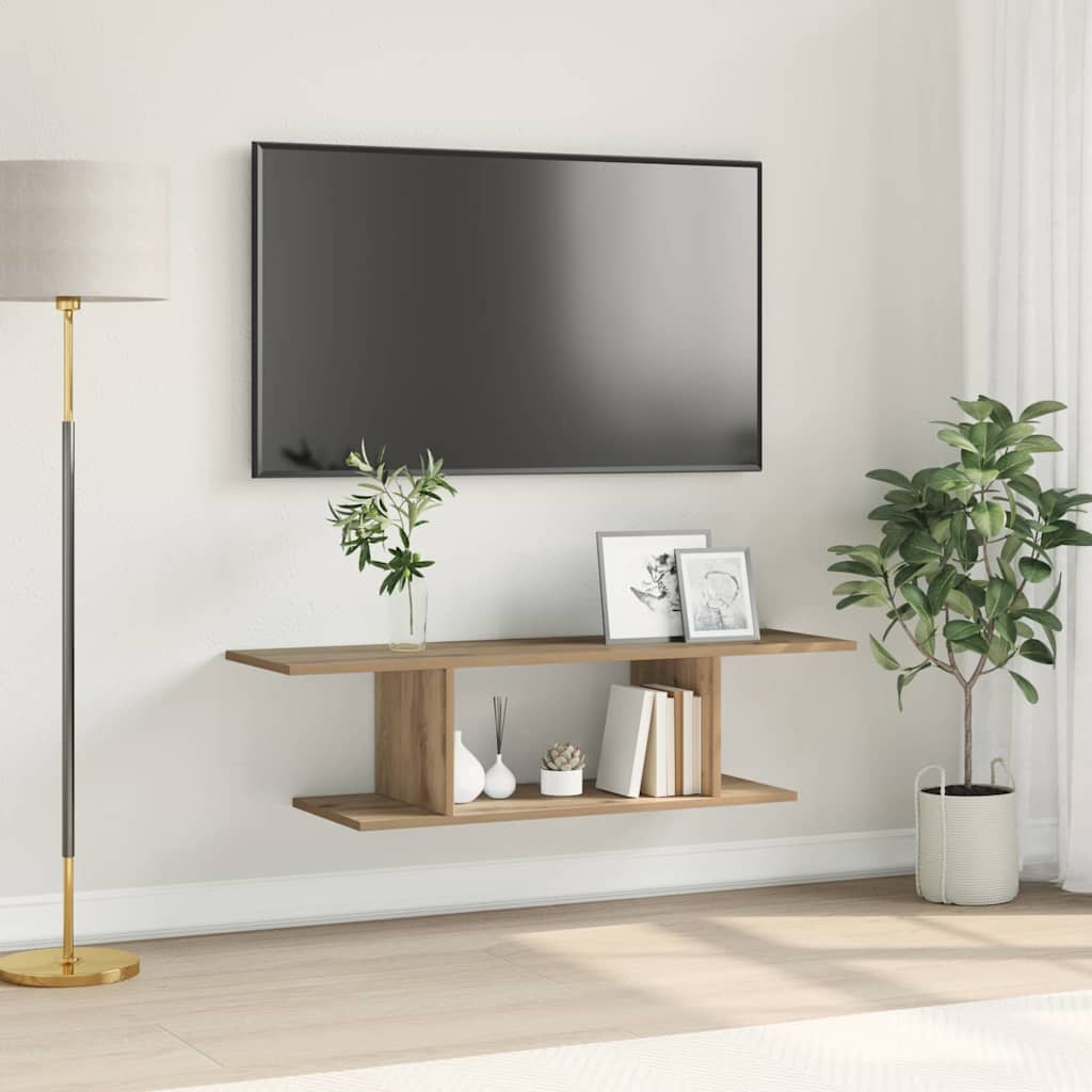 vidaXL Ensemble meuble TV Chêne artisanal 102 x 35 x 35 cm