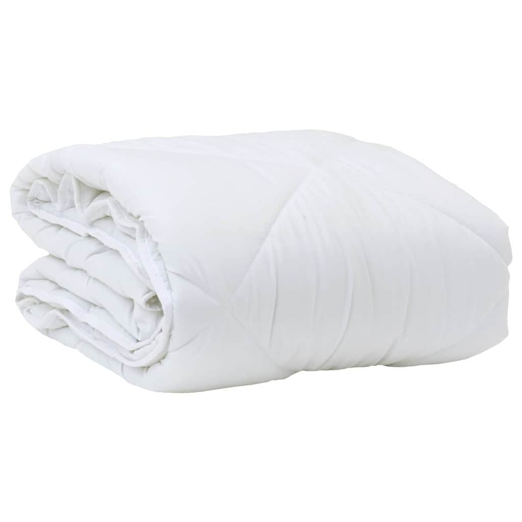 vidaXL Duvet toutes saisons avec oreiller 2 pcs Blanc Microfibre - Image 4