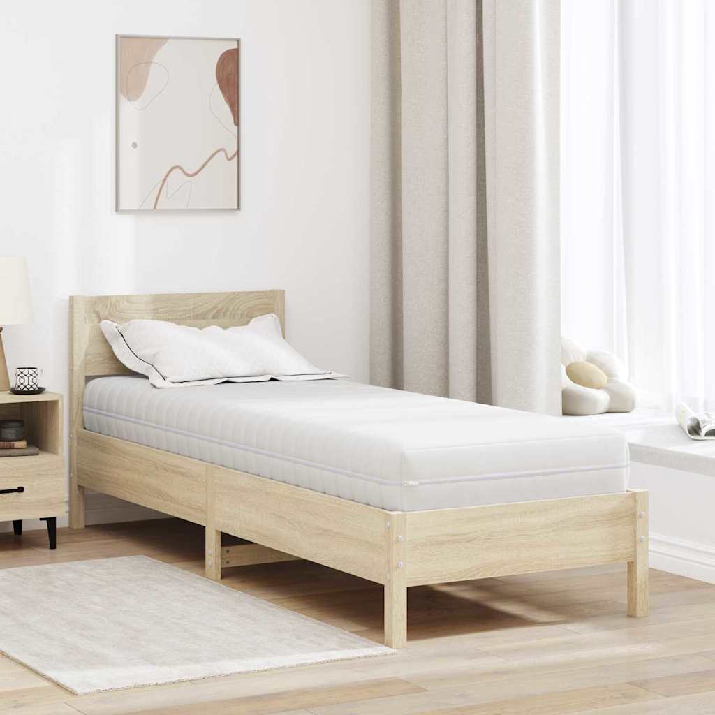 vidaXL Matelas avec Couche de Coco Blanc 70 x 200 cm Ressort ensaché