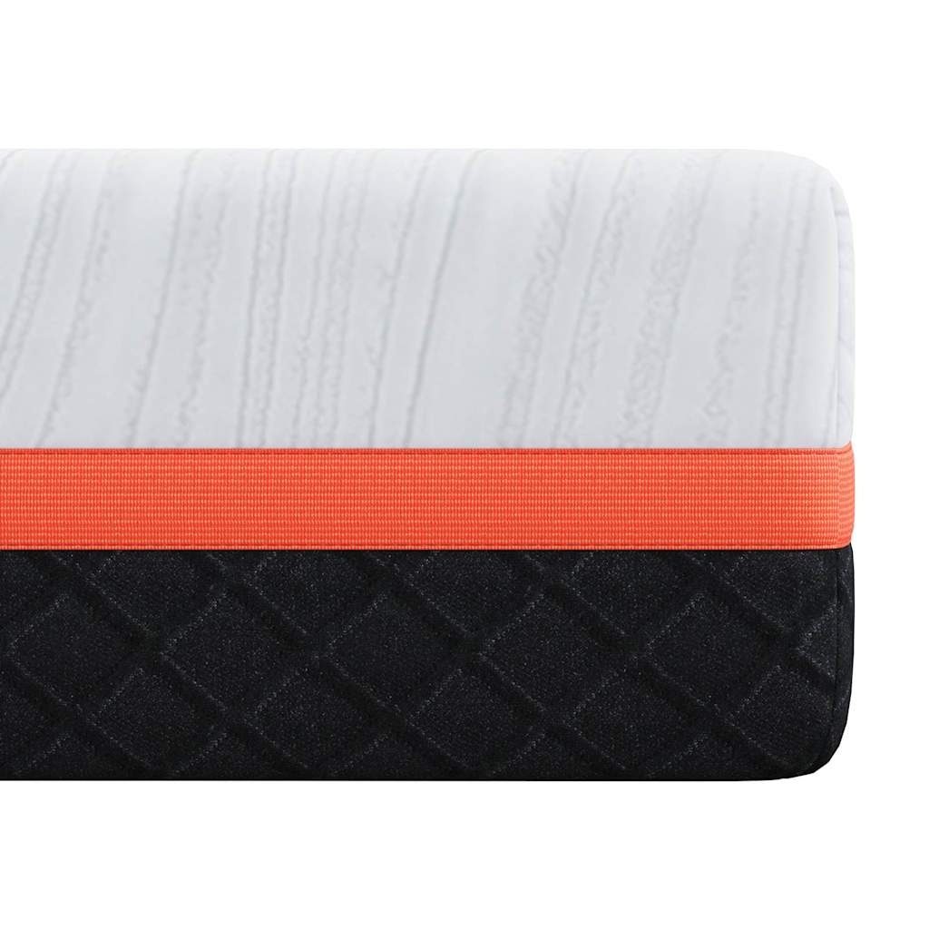 vidaXL Matelas Blanc et Gris 100 x 200 cm Mousse à Mémoire - Image 6