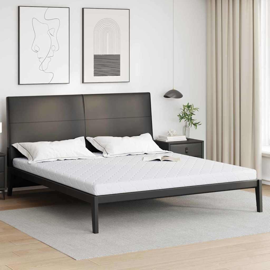 vidaXL Matelas avec Couche de Coco Blanc 200 x 200 cm Mousse PU