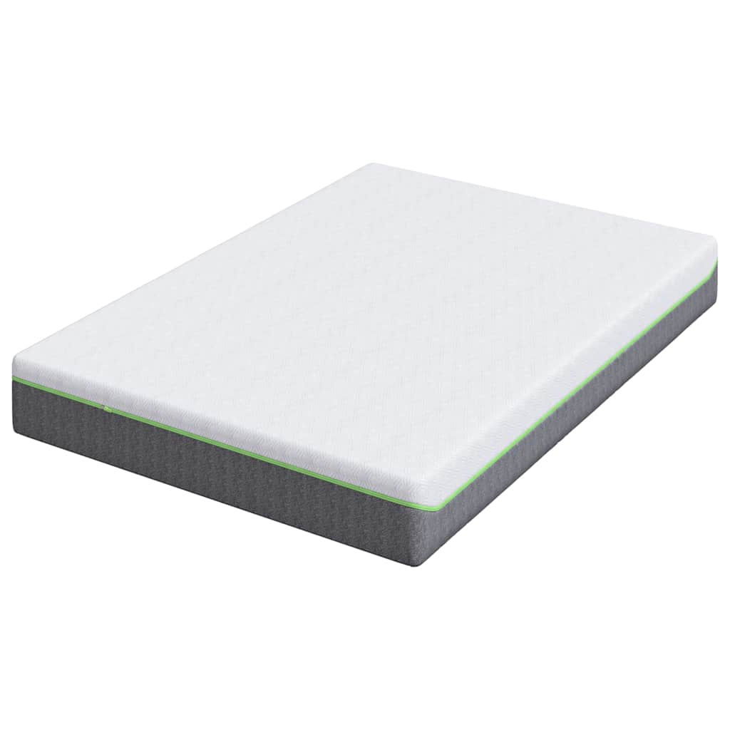 vidaXL Matelas Blanc et Gris 140 x 190 cm Ressort ensaché - Image 5