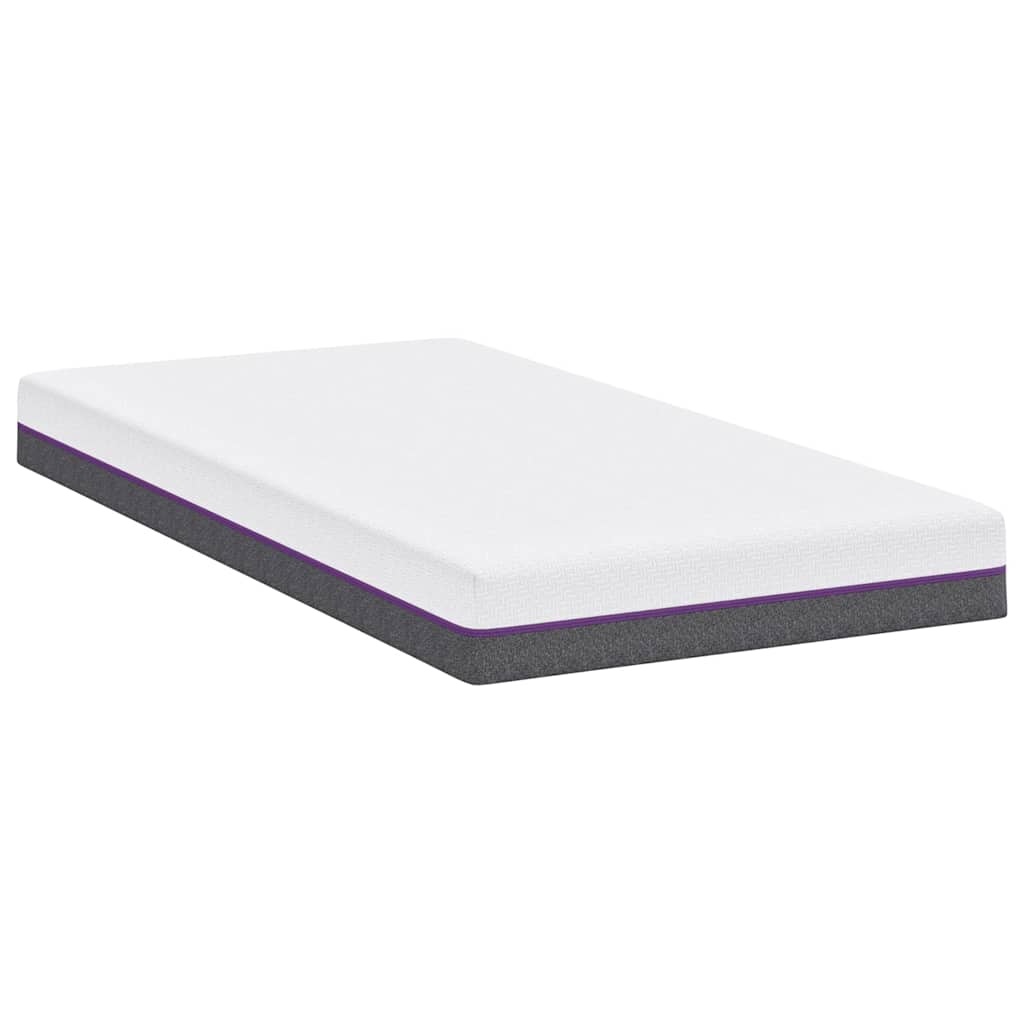 vidaXL Matelas Blanc et Gris 120 x 200 cm Mousse à Mémoire - Image 5