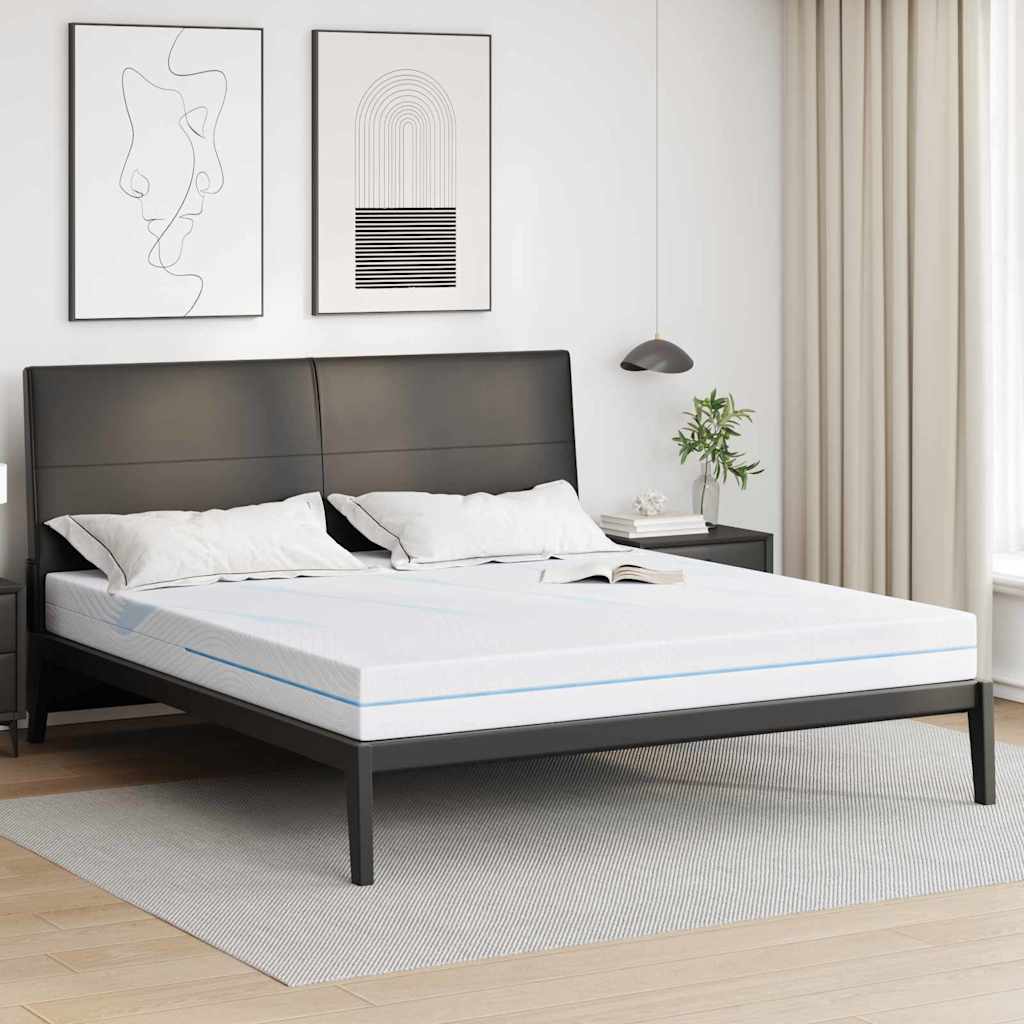 vidaXL Matelas Blanc 180 x 200 cm Mousse