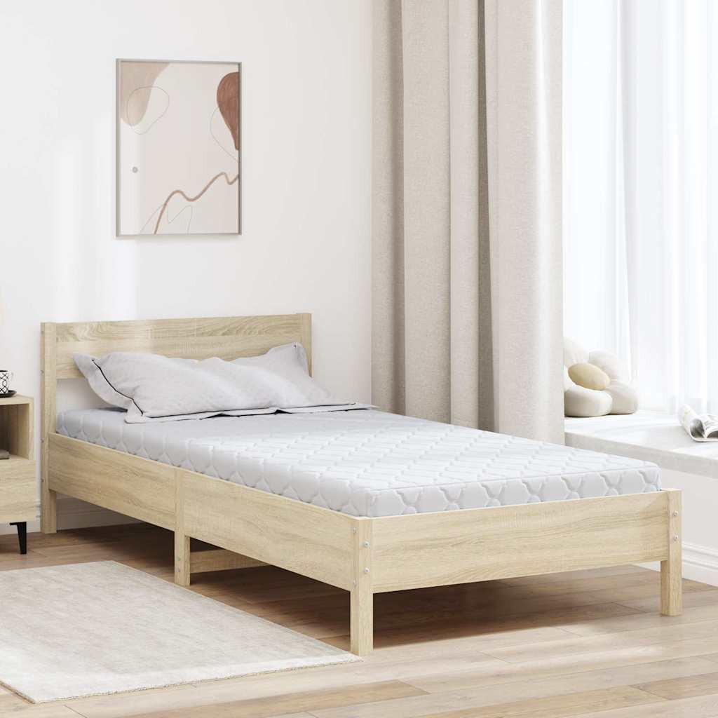 vidaXL Matelas avec Couche de Coco Blanc 200 x 90 cm Mousse PU