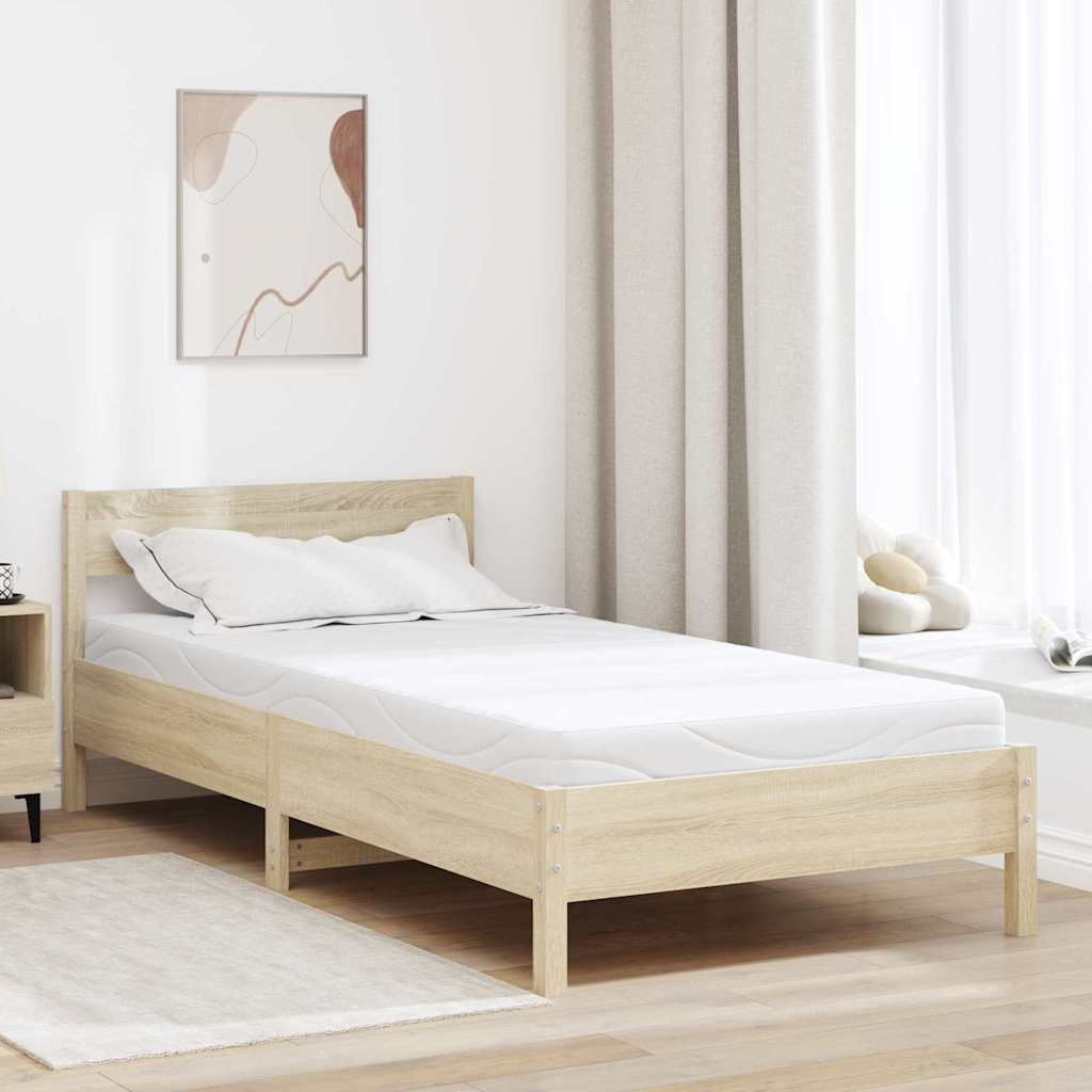 vidaXL Matelas Blanc 90 x 200 cm Mousse à mémoire de gel