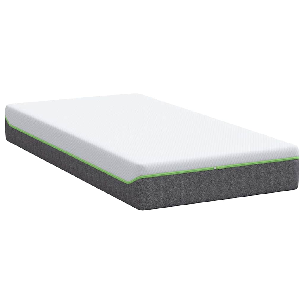 vidaXL Matelas Blanc et Gris 80 x 160 cm Ressort ensaché - Image 5