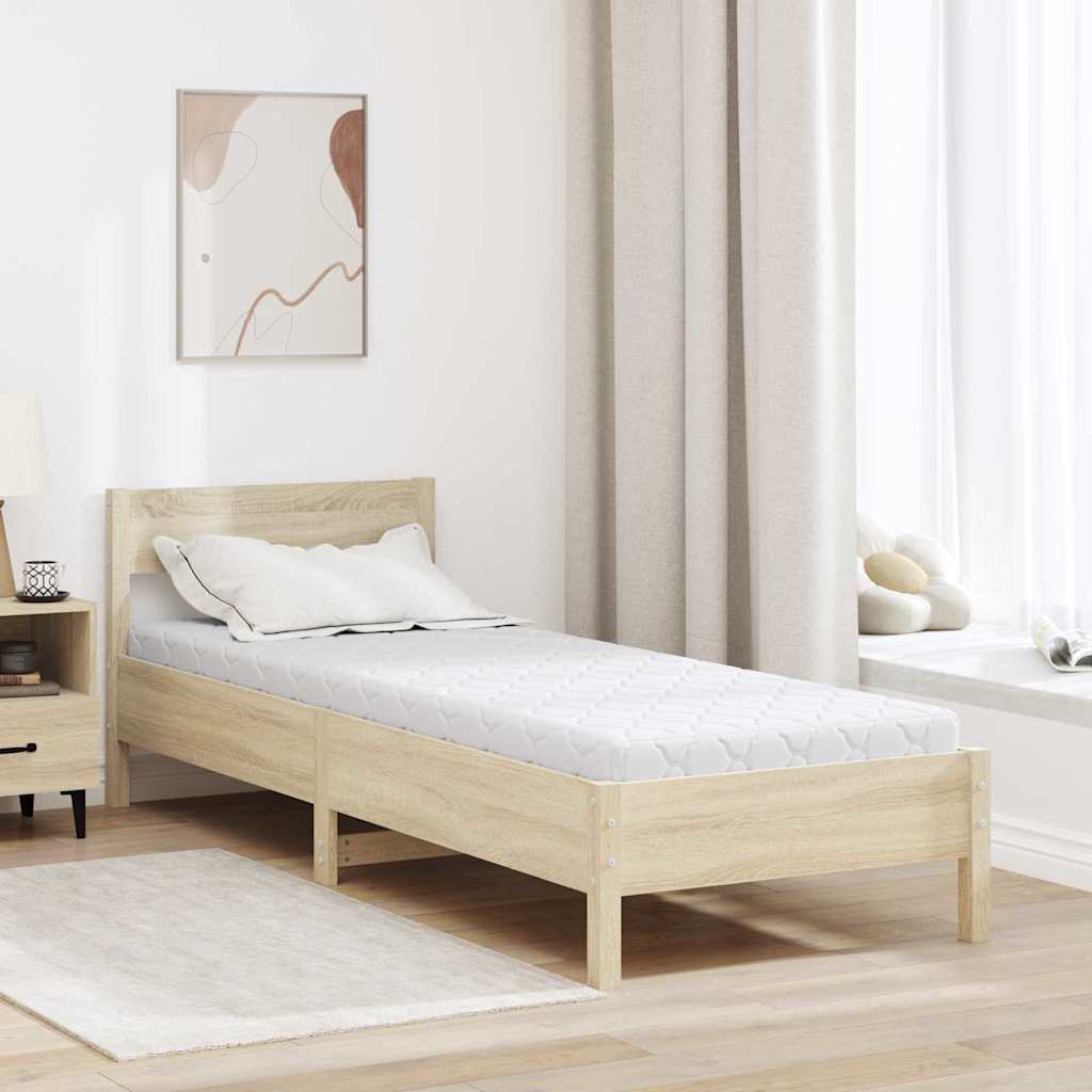 vidaXL Matelas avec Couche de Coco Blanc 200 x 80 cm Mousse PU