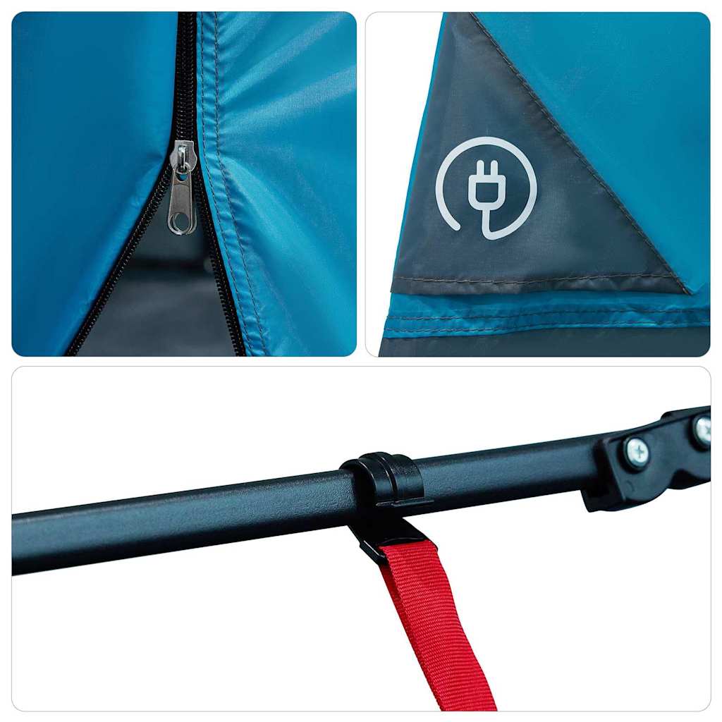 vidaXL Tente intérieure en maille Bleu 291 x 291 cm - Image 6