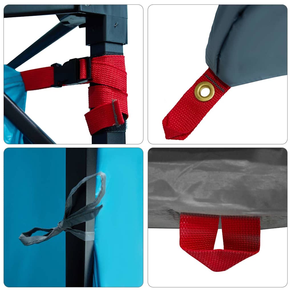 vidaXL Tente intérieure en maille Bleu 291 x 291 cm - Image 5