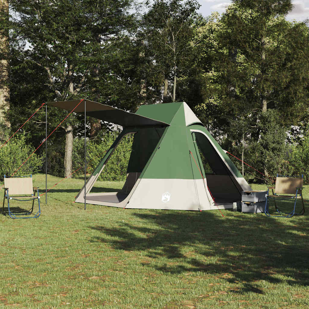 vidaXL Tente de camping Vert 482 x 360 x 227 cm Polyester