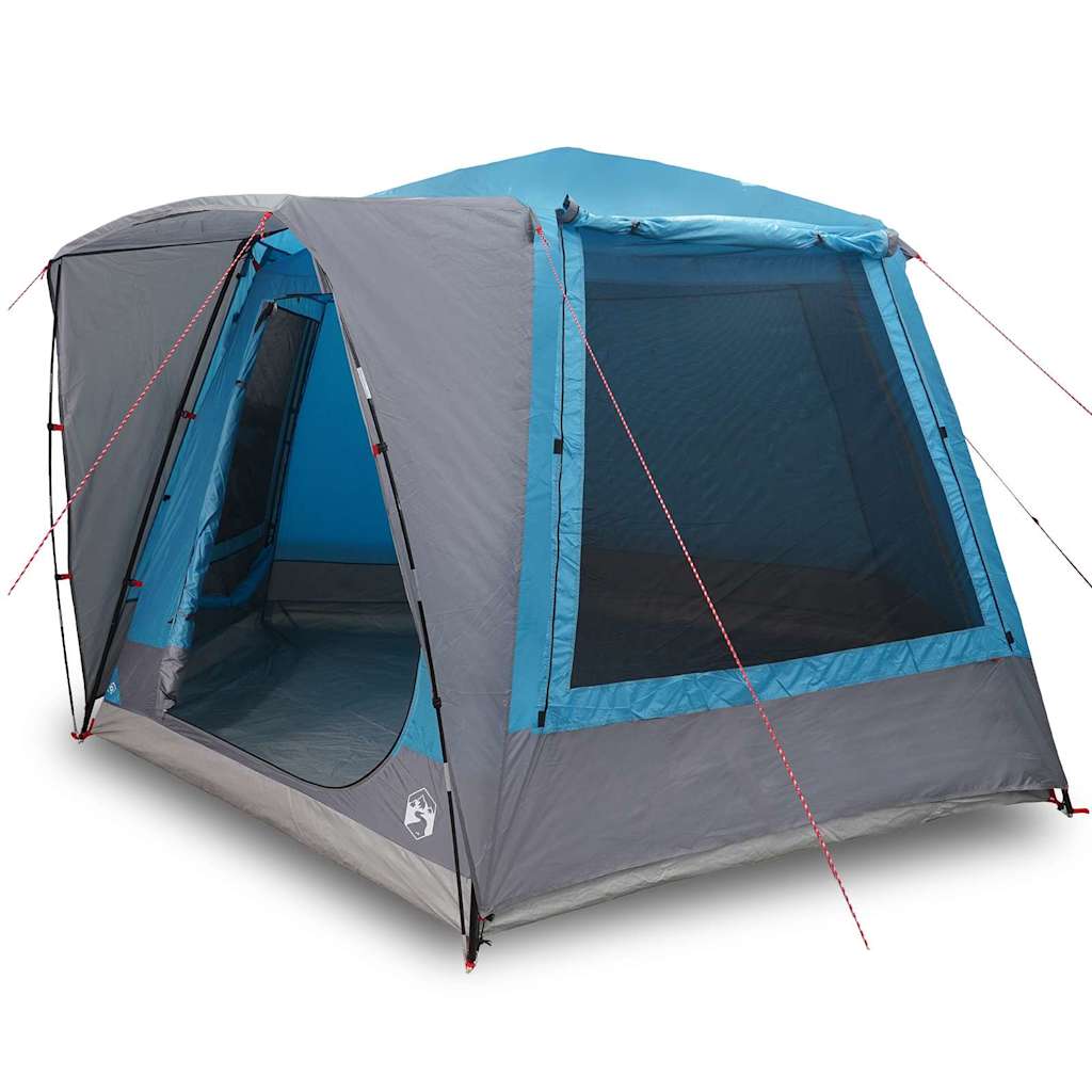 vidaXL Tente de camping Bleu 420 x 420 x 227 cm Polyester - Image 3