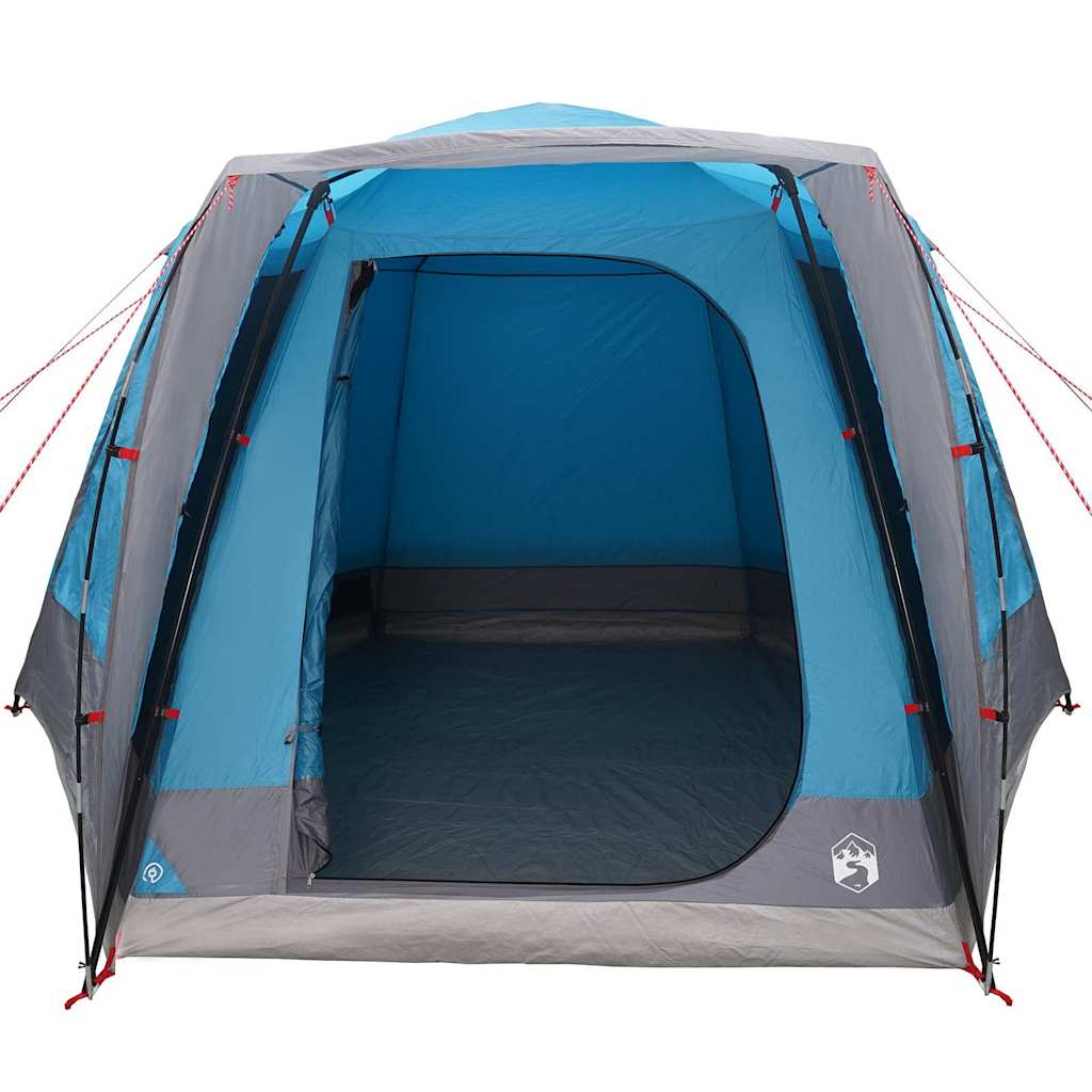 vidaXL Tente de camping Bleu 420 x 420 x 227 cm Polyester - Image 4