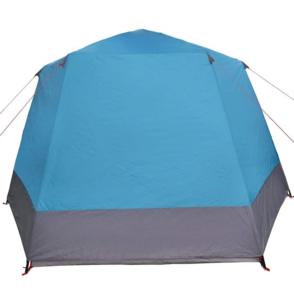 vidaXL Tente de camping Bleu 420 x 420 x 227 cm Polyester - Image 6