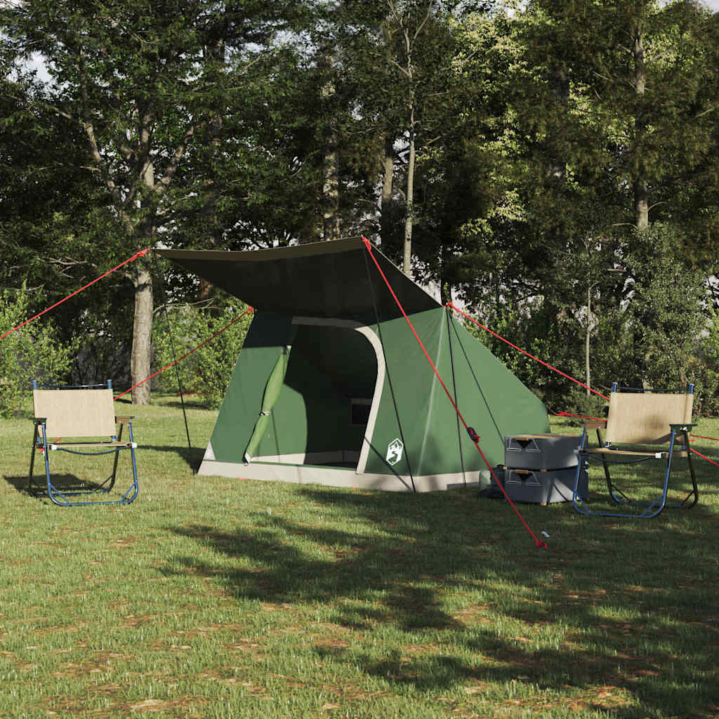 vidaXL Tente de camping Vert 223 x 163 x 130 cm Polyester