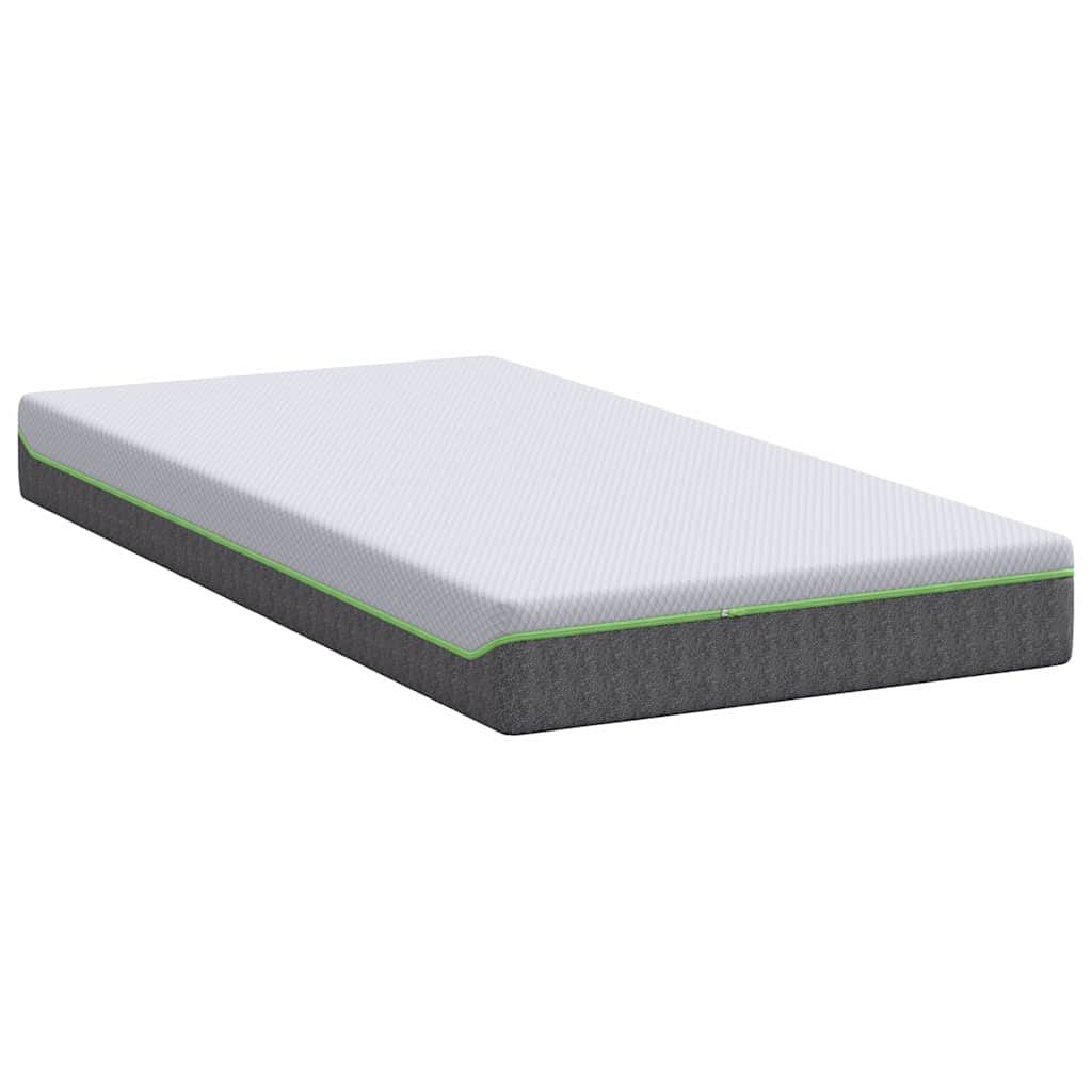 vidaXL Matelas Blanc et Gris 120 x 200 cm Ressort ensaché - Image 5