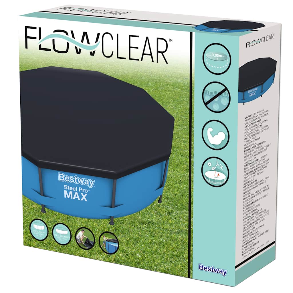 Bestway Couverture de piscine Flowclear 305 cm - Image 4