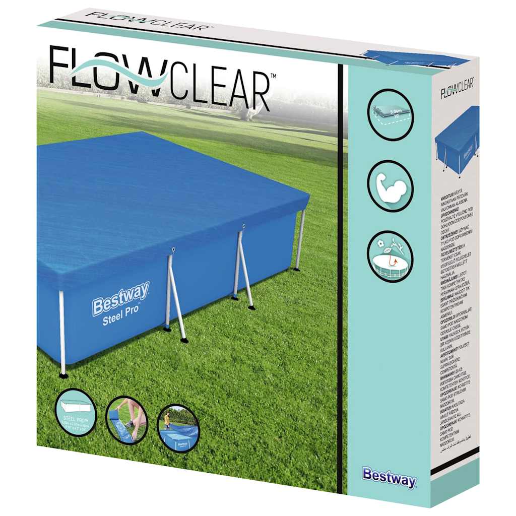 Bestway Couverture de piscine Flowclear 304x205x66 cm - Image 2