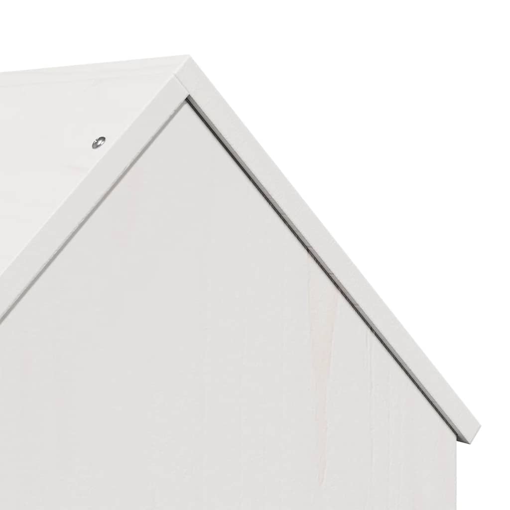 vidaXL Maison pour chat blanc 41x50x50 cm bois de pin massif - Image 6