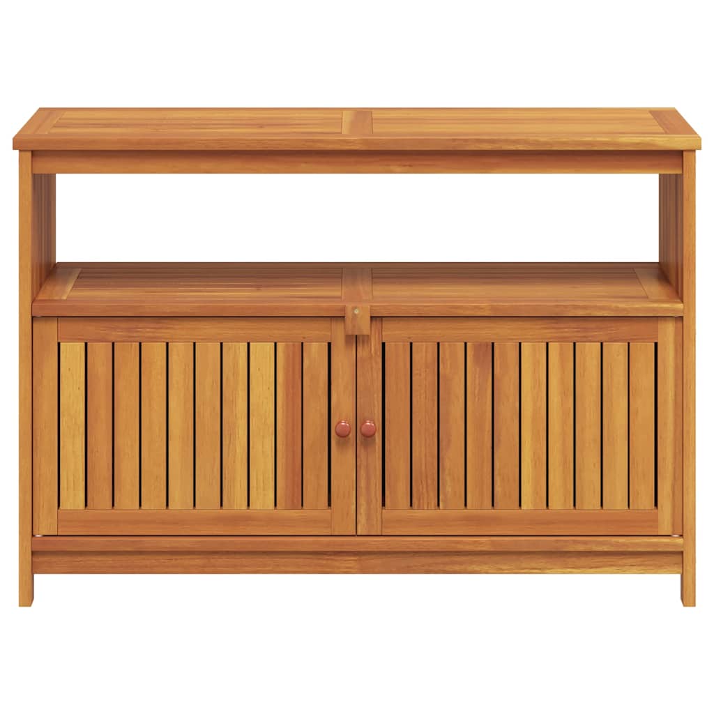 vidaXL Table console de jardin 110x35x75 cm bois massif d'acacia - Image 6