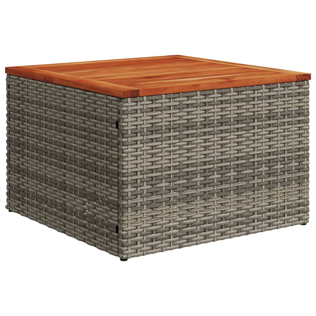 vidaXL Salon de jardin avec coussins 7 pcs gris résine tressée - Image 6