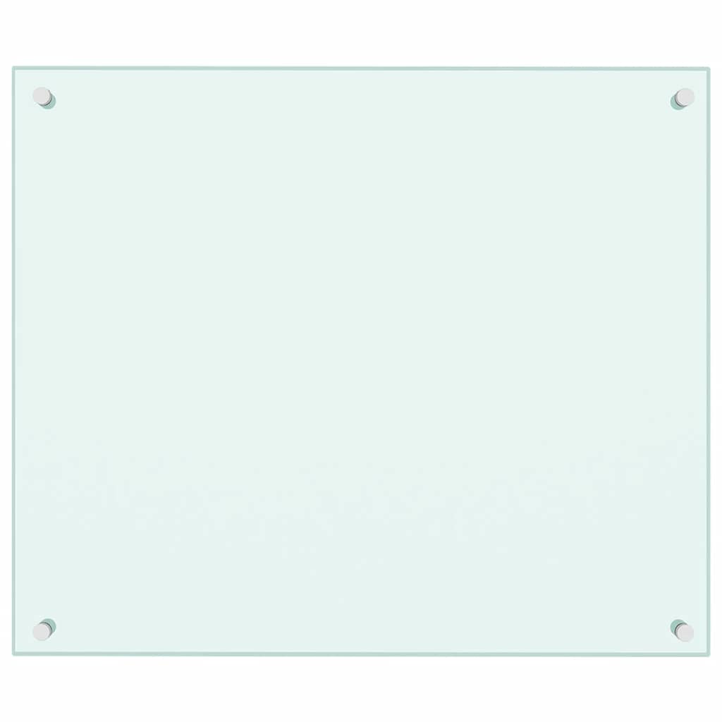 vidaXL Dosserets de cuisine 2 pcs blanc 70x60 cm verre trempé - Image 4
