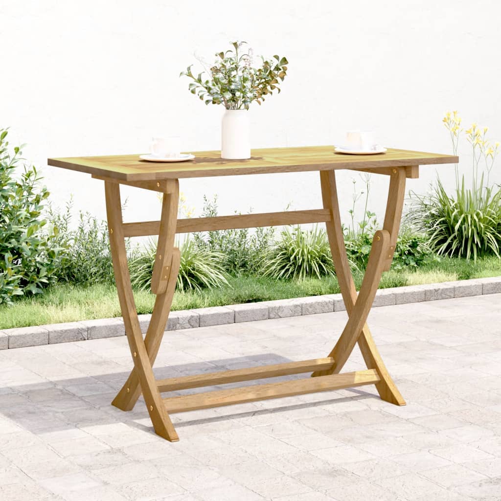 vidaXL Table pliable de jardin 110x55x75 cm bois d'acacia solide