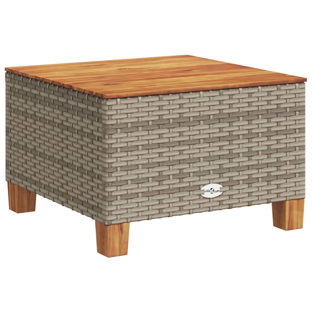 vidaXL Salon de jardin avec coussins 7 pcs gris résine tressée - Image 5