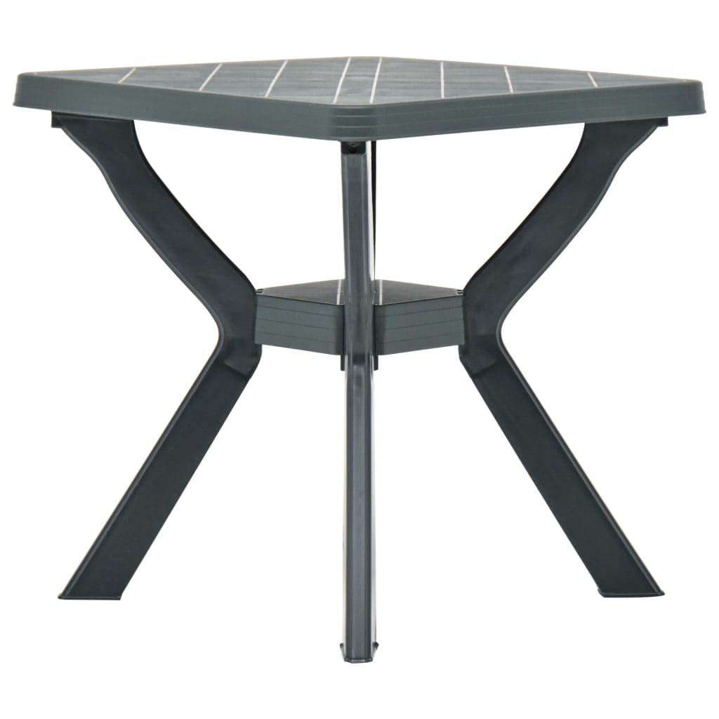 vidaXL Table de bistro Vert 70x70x72 cm Plastique
