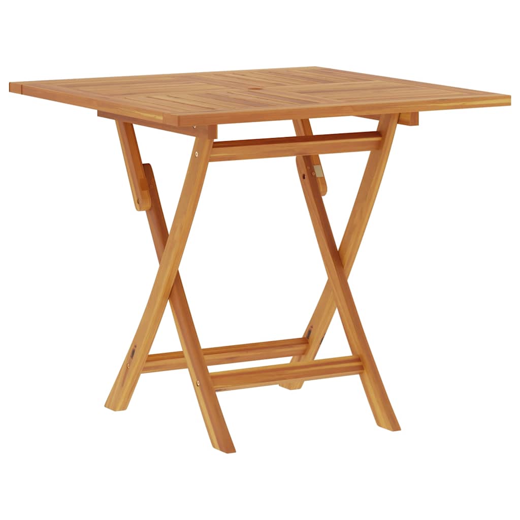 vidaXL Table pliable de jardin 85x85x76 cm Bois de teck solide - Image 5
