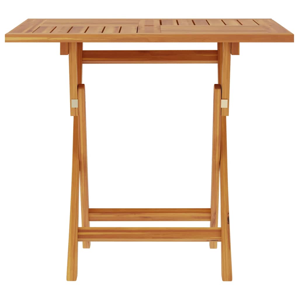 vidaXL Table pliable de jardin 85x85x76 cm Bois de teck solide - Image 3