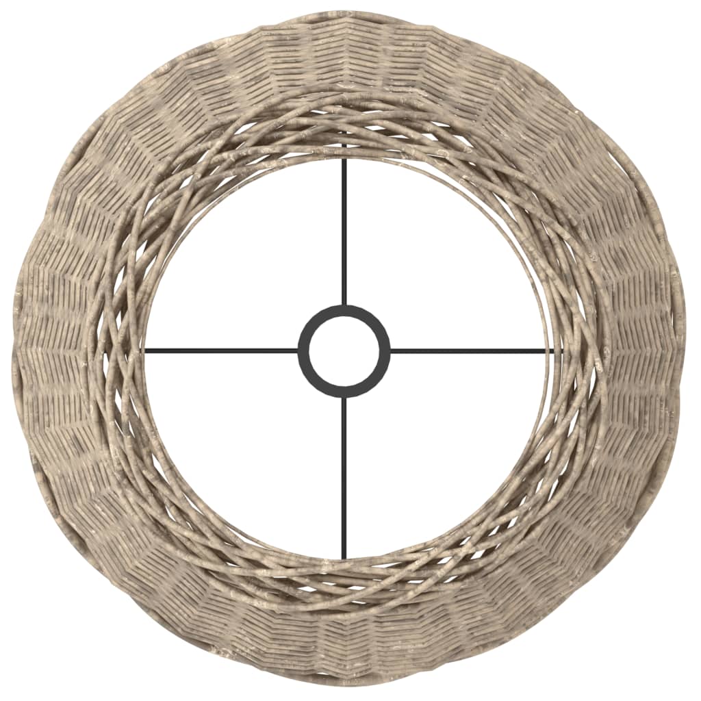 vidaXL Abat-jour marron Ø45x28 cm osier - Image 5