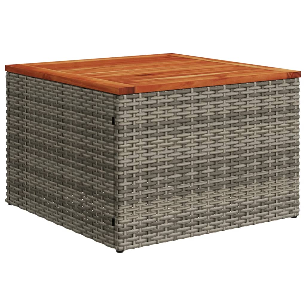vidaXL Salon de jardin avec coussins 7 pcs gris résine tressée - Image 6