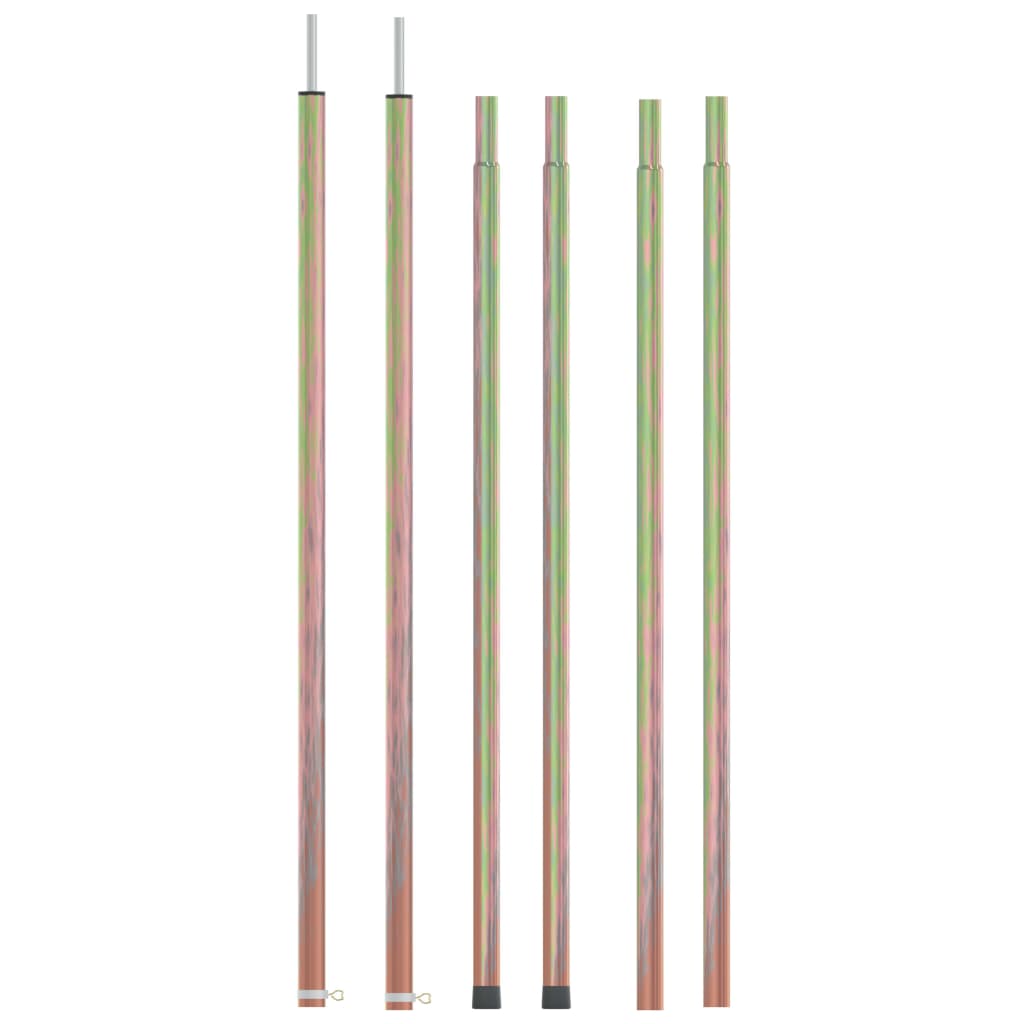 vidaXL Mâts de tente télescopiques 170-255 cm 2 pcs Acier galvanisé