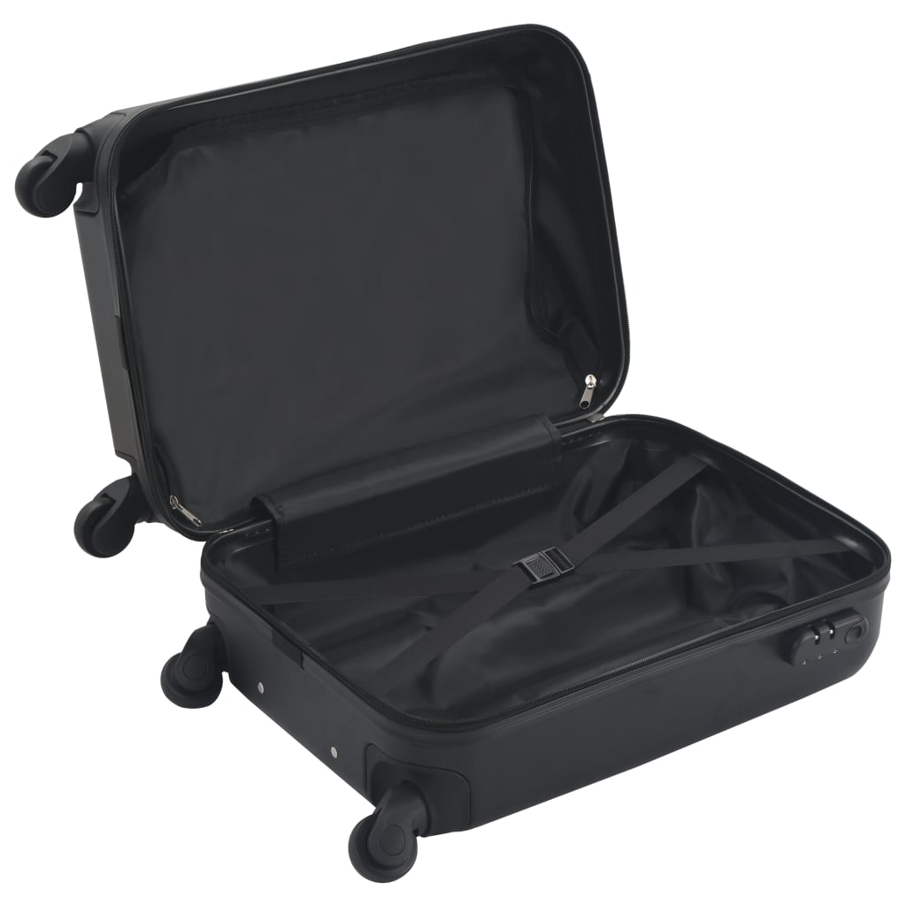 vidaXL Valise rigide Noir ABS - Image 5